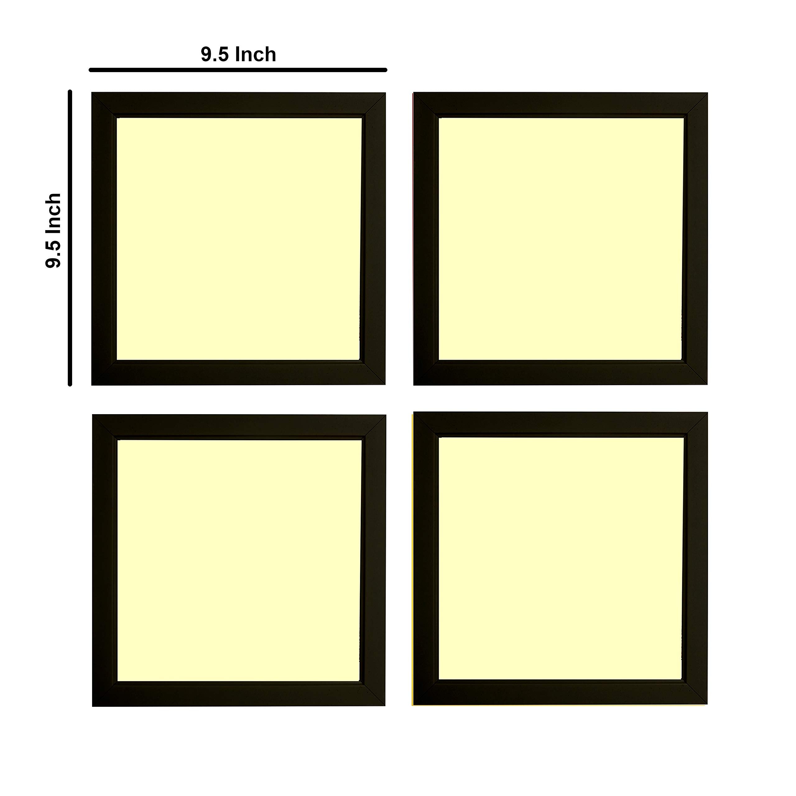 Indianara 4 Piece Set of Framed Wall Hanging Kids Motivational Study Room (1034) Decor Art Prints 8.7 inch X 8.7 inch Without Gl